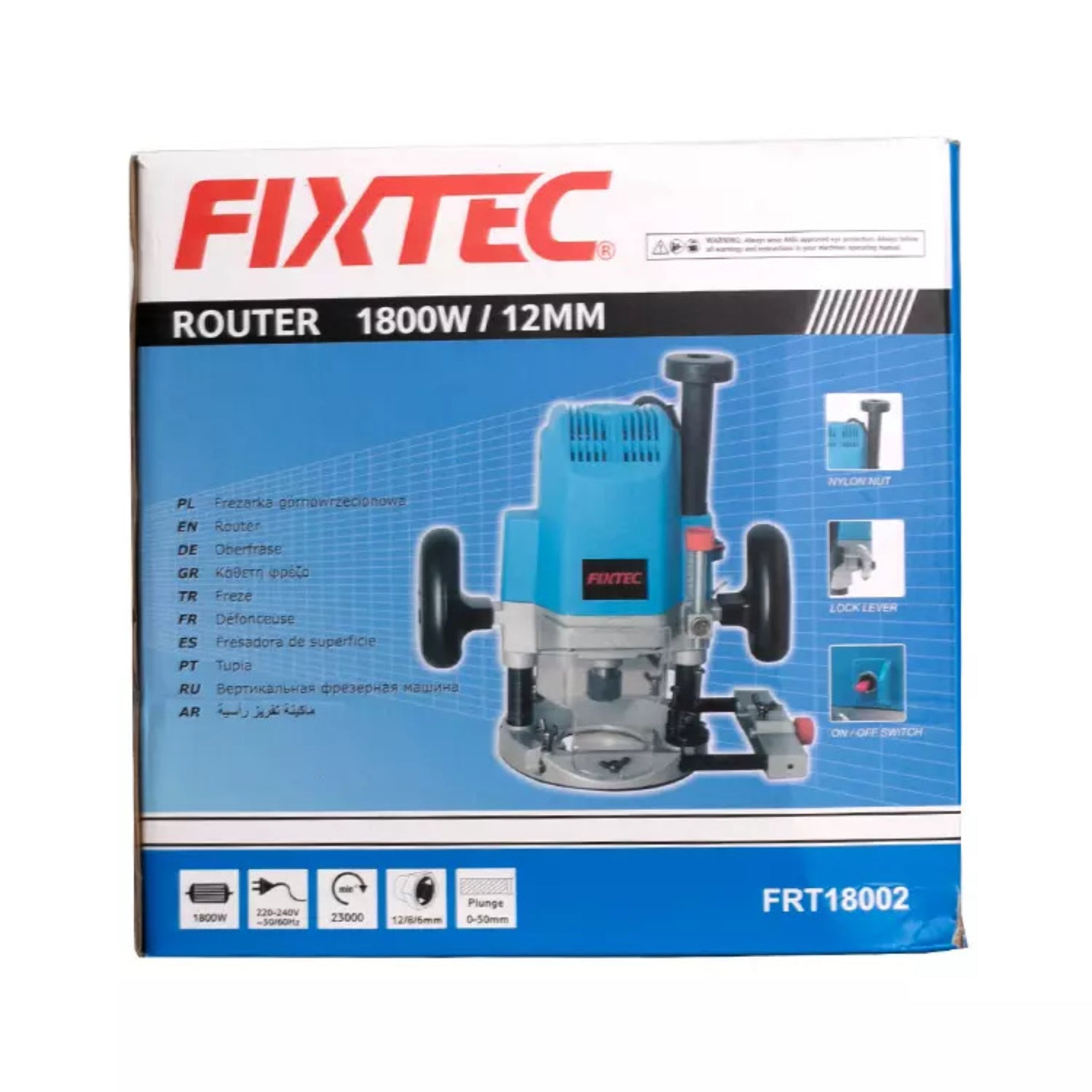 Fresadora Enrutadora Fixtec Frt18002 - 1800w 23000rpm