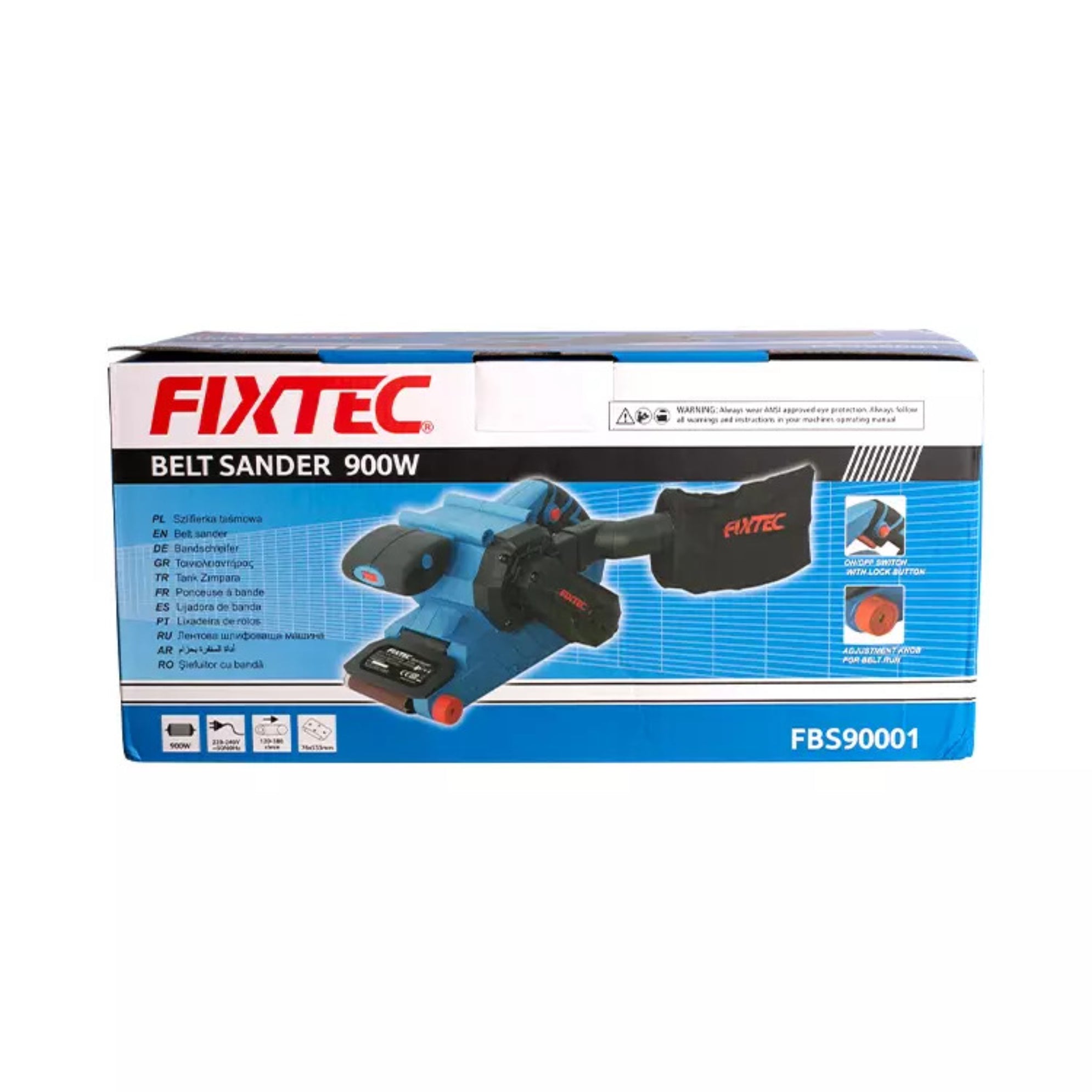 Lijadora De Banda Fixtec Fbs90001 - 900w + 3 Accesorios